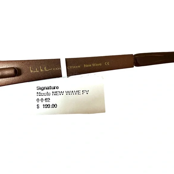 NWT $199 Nicole Miller Women’s New Wave Glasses Brown Clash - Picture 8 of 8